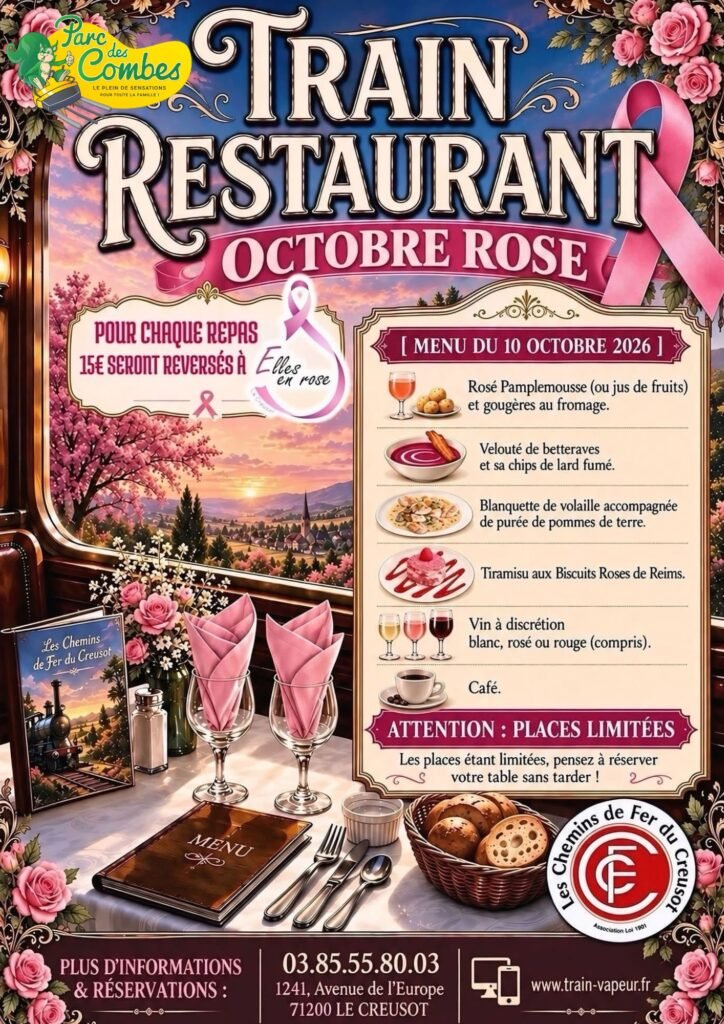 Train restaurant Octobre Rose